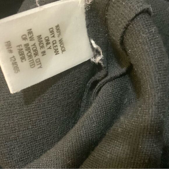 Lisa Perry New York Wide Leg Pants Size Black Women’s 100% wool size 12 - Picture 7 of 7